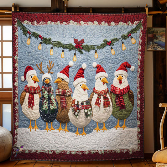 Festive Chickens WN1411053CL Quilt