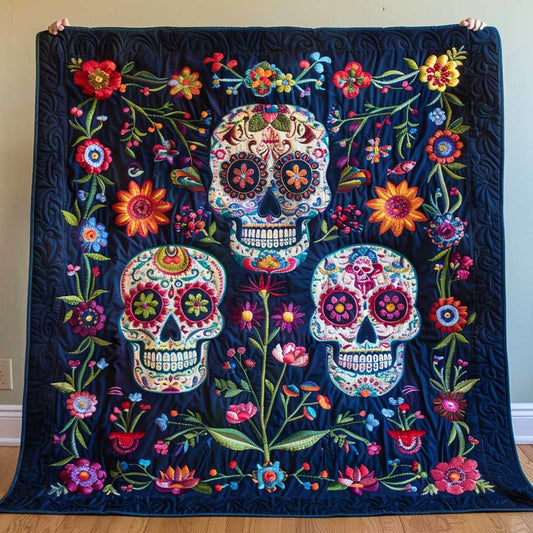 Calavera Sugar Skulls WJ1309028CL Quilt
