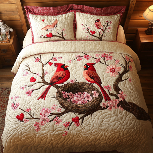 Romantic Cardinals Nest YR0901027CL Duvet Cover Set