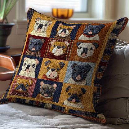 French Bulldog WJ3009033CL Quilt Pillow Case