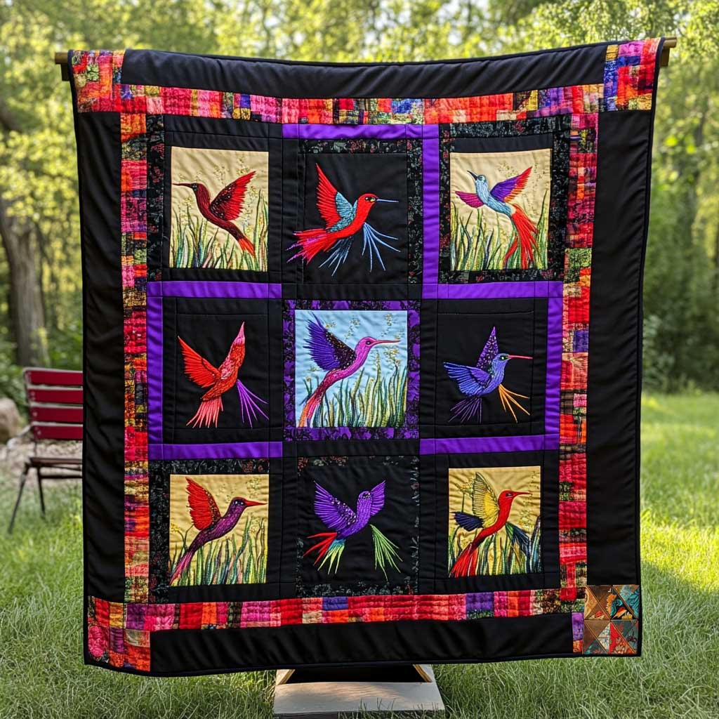 Hummingbird's Midnight Dance  WN0810050CL Quilt