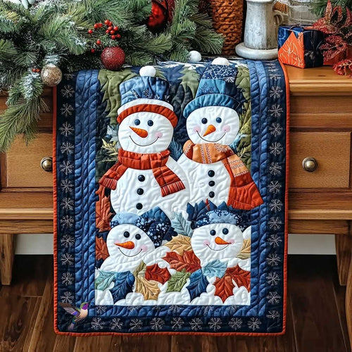 Snowman Dreams WN1111017CL Quilted Table Runner