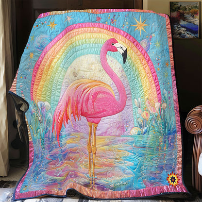 Rainbow Flamingo WY1912050CL Quilt