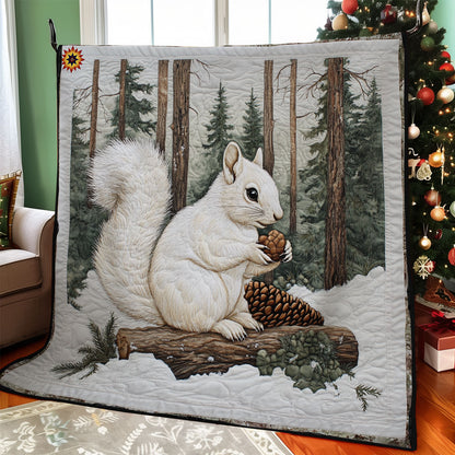 Winter Of White Squirrel WY1911104CL Quilt