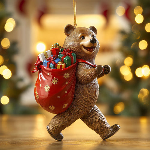 Beary Merry Delivery LT1710006CL Christmas Ornament