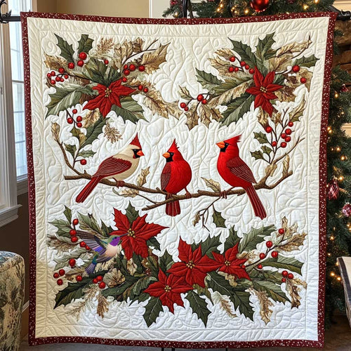 Christmas Cardinal Nest WP2811013CL Quilt