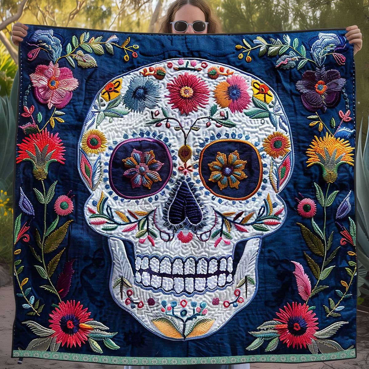 Calavera Sugar Skull WJ1909001CL Quilt