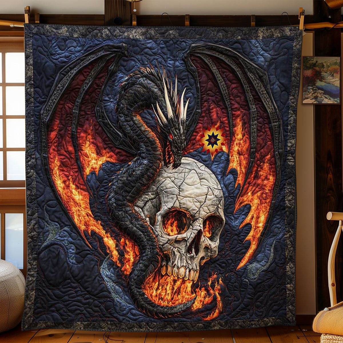 Flaming Dragon WN0612068CL Quilt