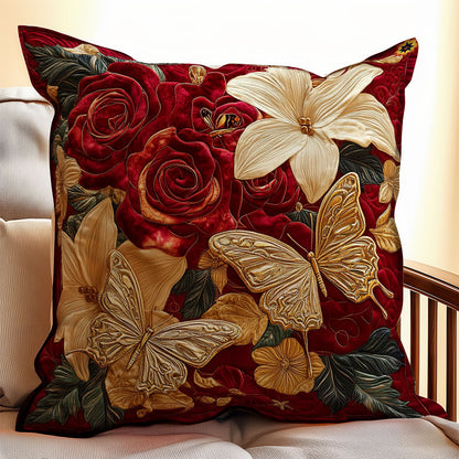Gold Butter And Flower WY2911075CL Quilt Pillow Case