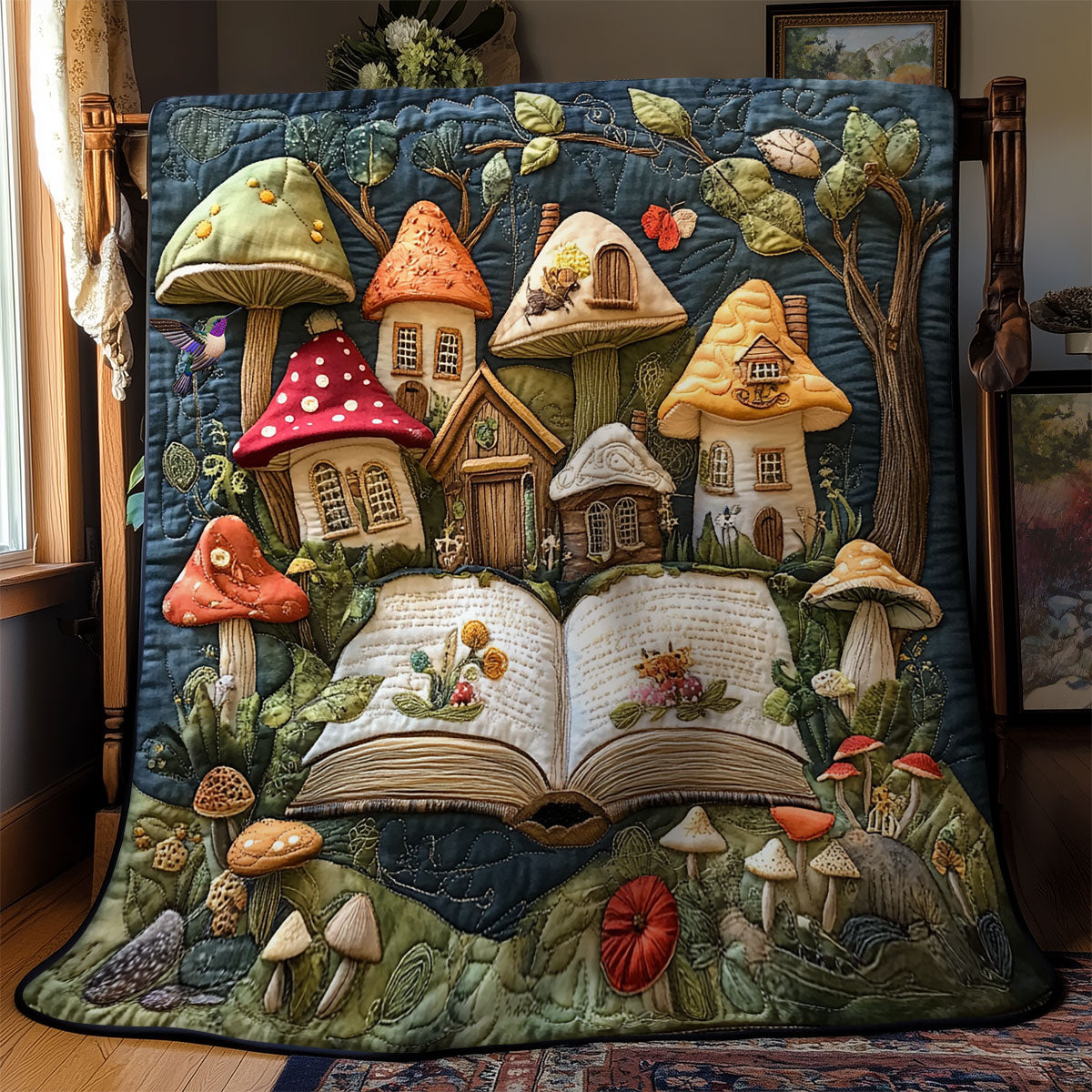 Magic Mushroom Forest Book WY1811054CL Quilt