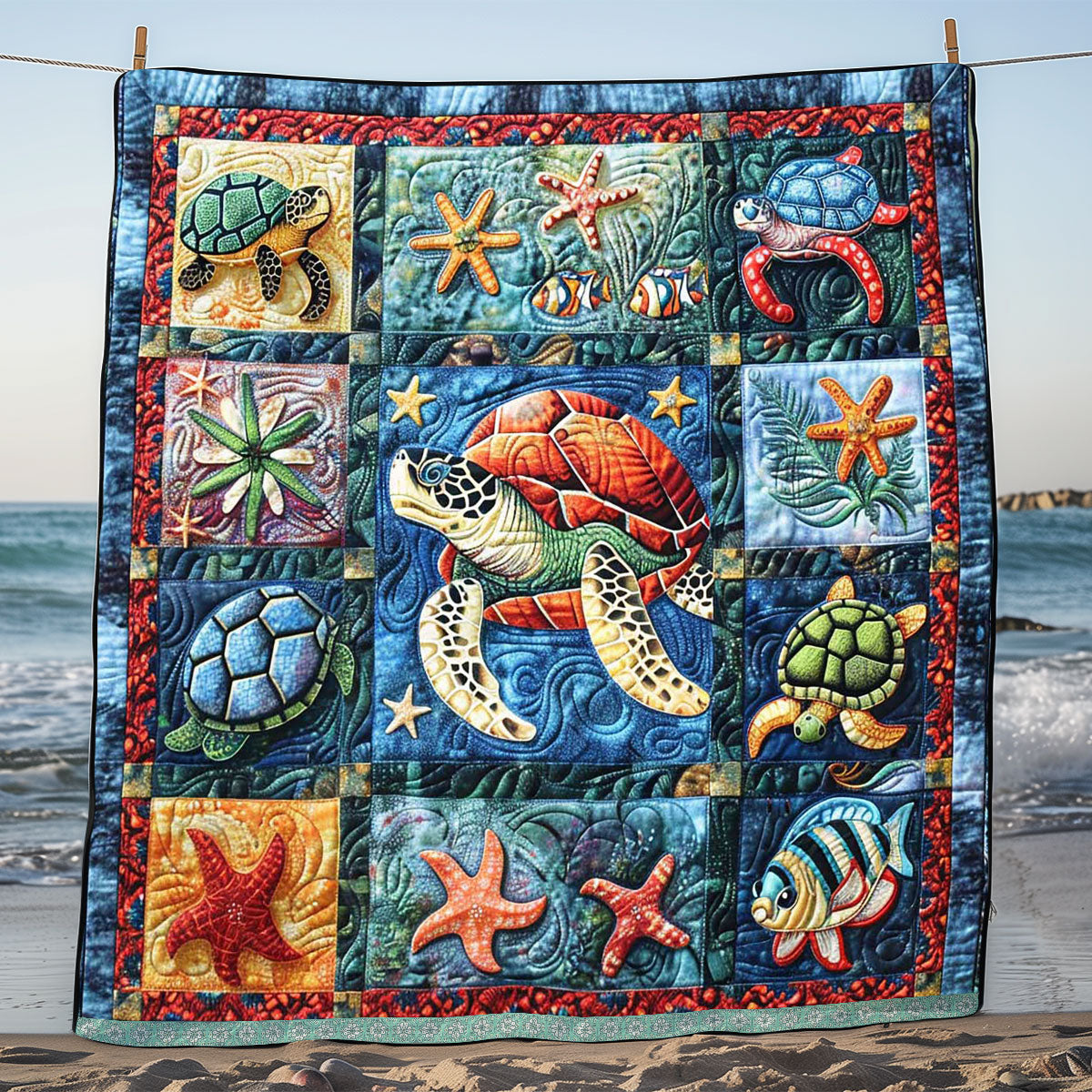 Aesthetic Turtle Sea WP0509002CL Quilt