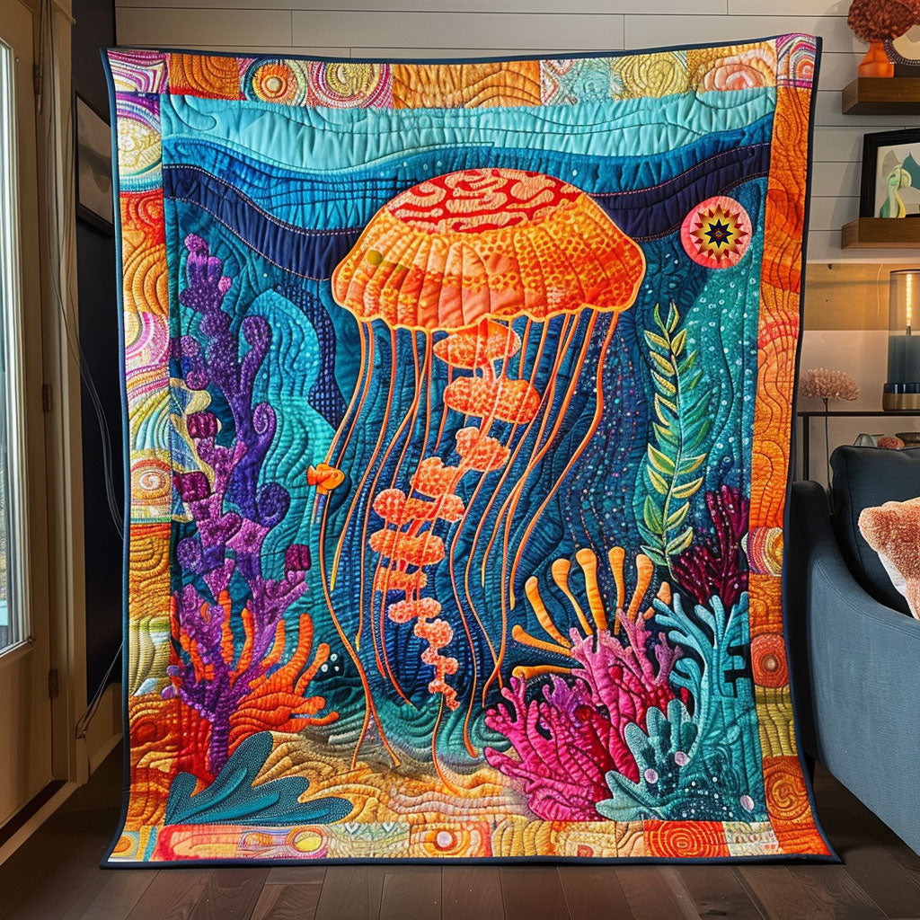 Colorful Jellyfish WJ0912011CL Quilt