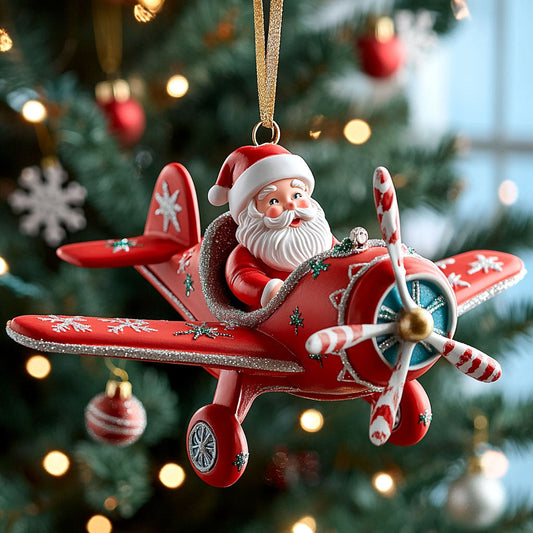 Santa Flyer CP2411154CL Christmas Ornament