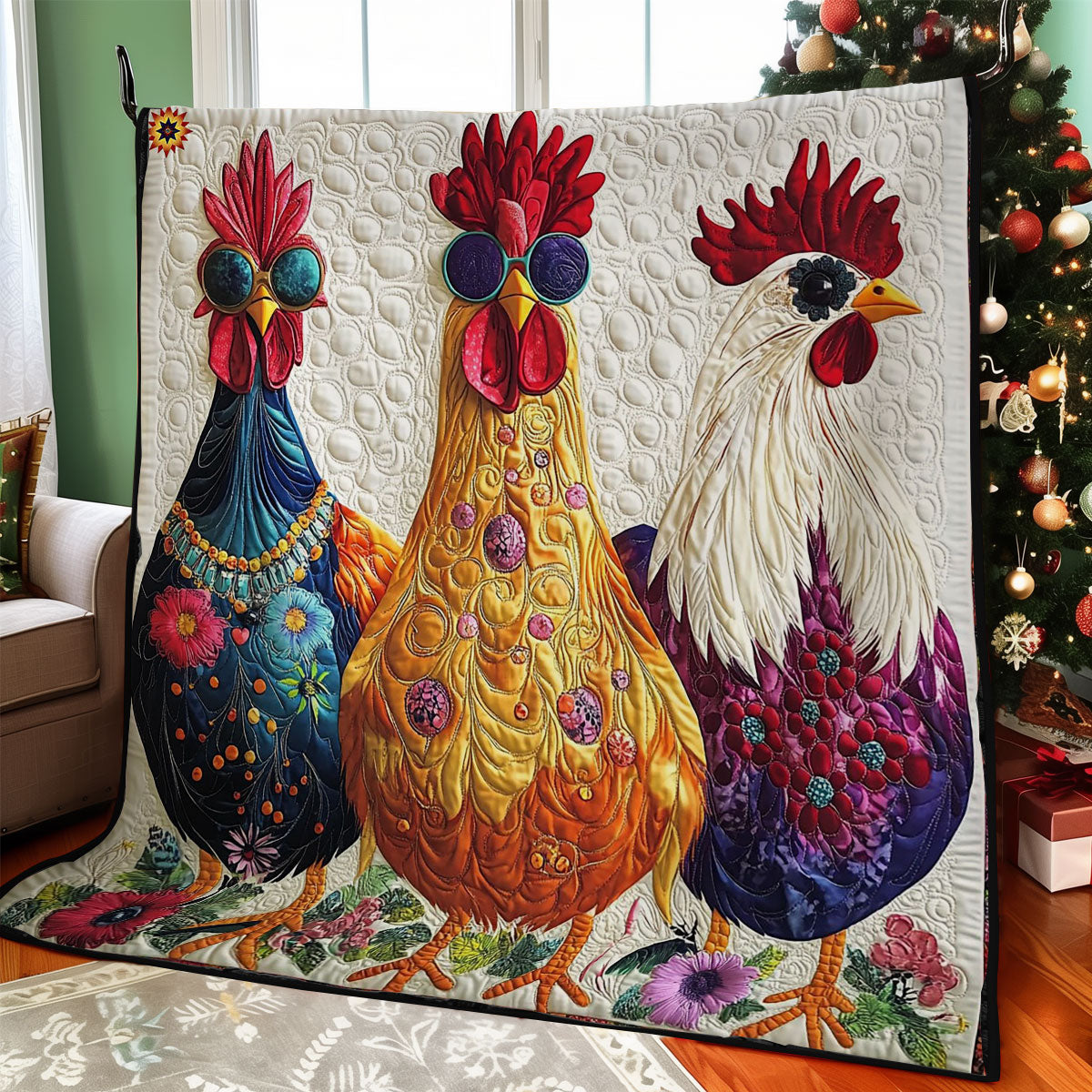 Fashion Chicken WY0412019CL Quilt