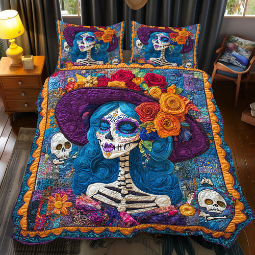 Woman Day Of The Dead WX2712108CL Duvet Cover Set