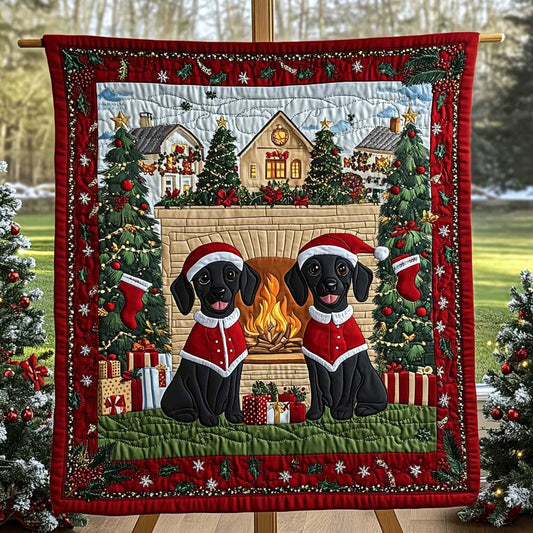 Dachshund Christmas Warmth WN3009054CL Quilt