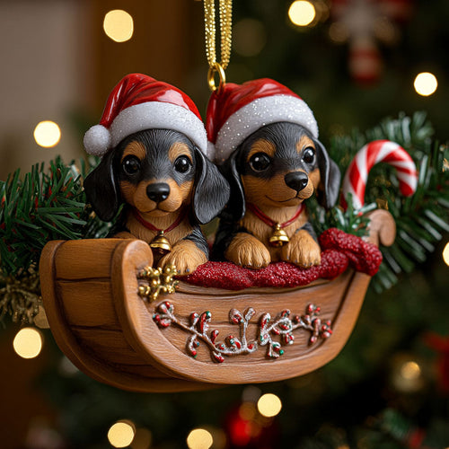Christmas Dachshund CW1211006CL Christmas Ornament
