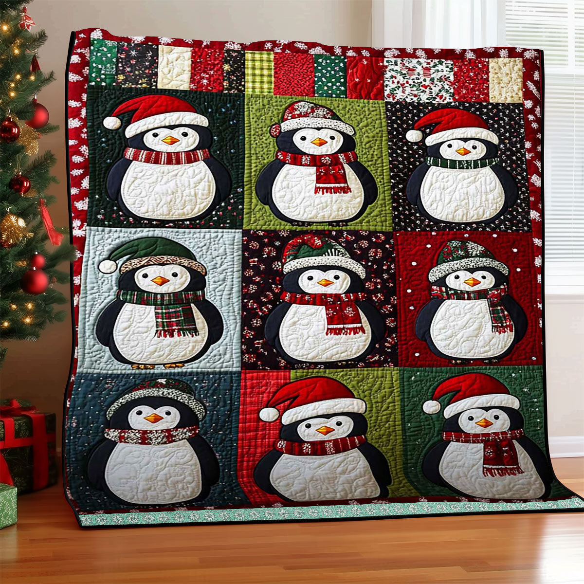 Christmas Penguin WJ2709003CL Quilt