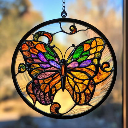 Colorful Butterfly WY2202109CL Suncatcher