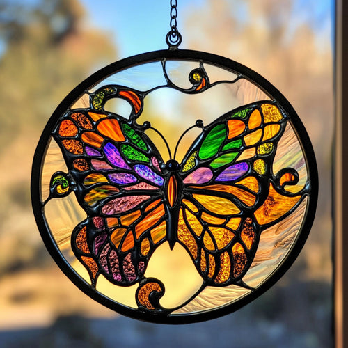 Colorful Butterfly WY2202109CL Suncatcher