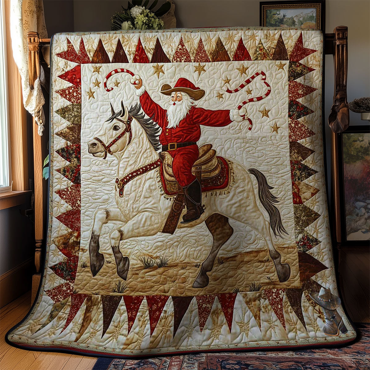 Santa’s Western Journey WN1311022CL Quilt