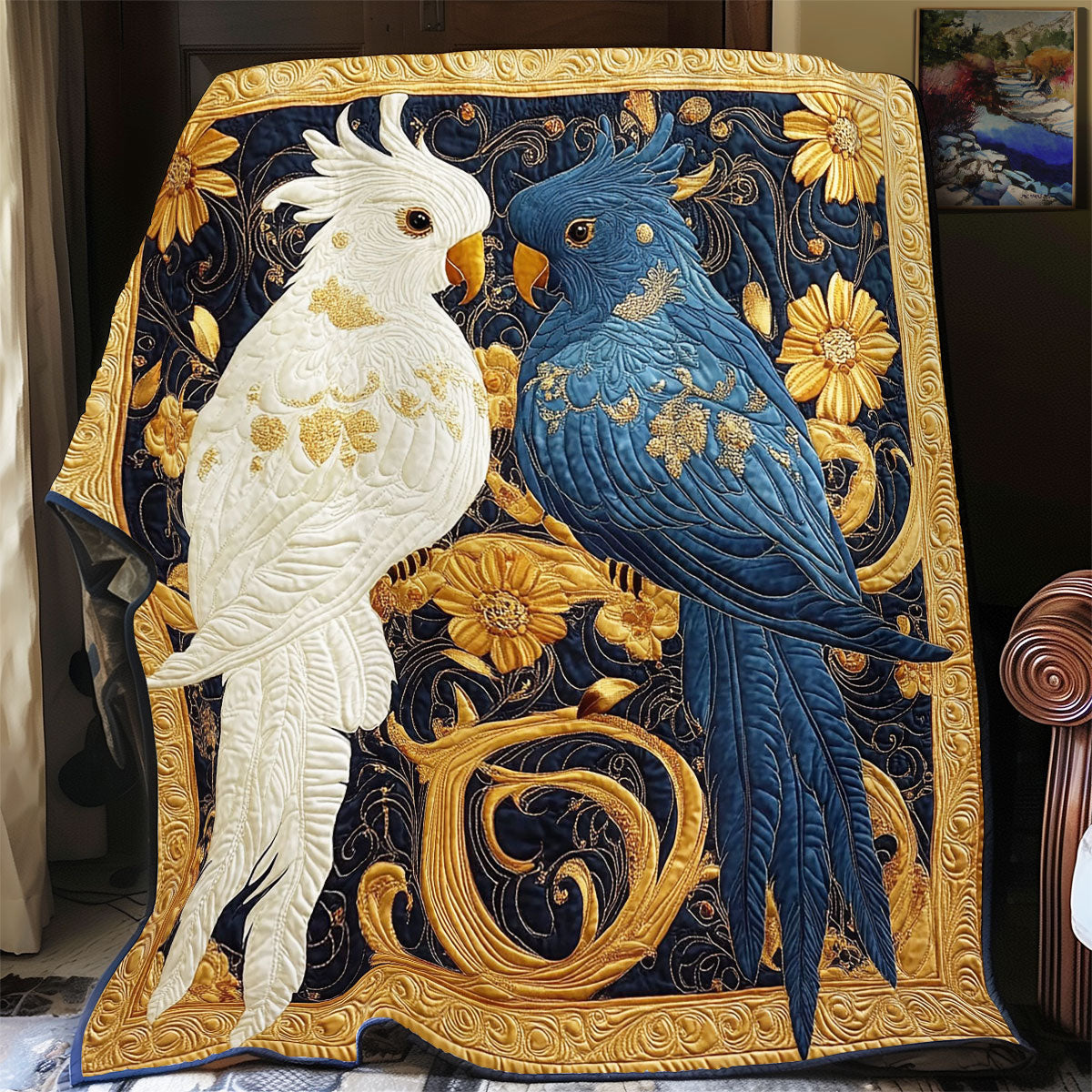 Couple Parrot WY1801058CL Quilt