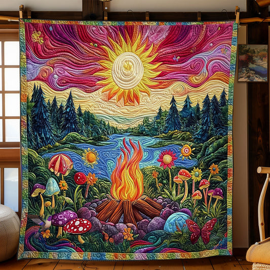 Camping Hippie WY1812006CL Quilt