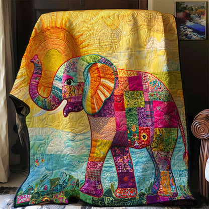 Patchwork Elephant WJ1912032CL Quilt