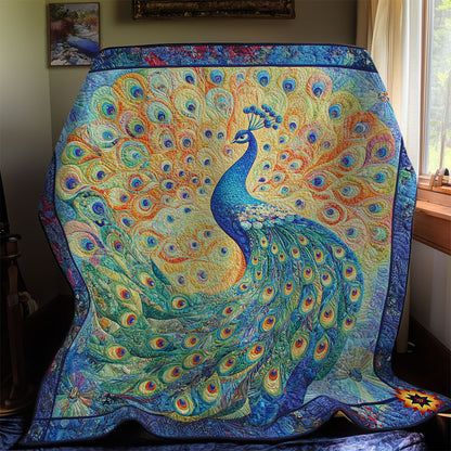 Blue Peacock WY0911009CL Quilt