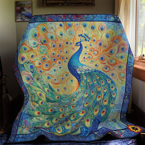 Blue Peacock WY0911009CL Quilt