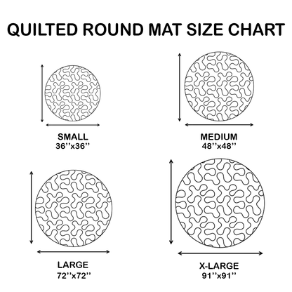 Cheerful Tails Mat CP0307043CL Quilted Round Mat