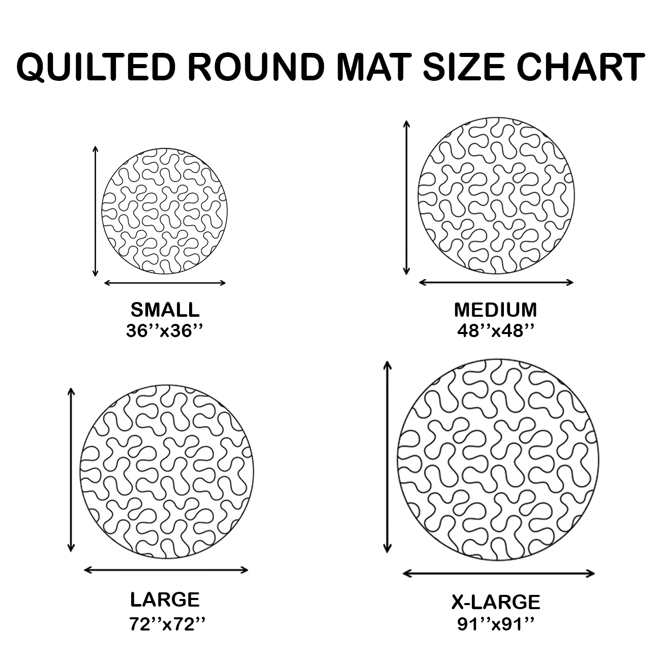 Majestic Eagle Gaze CW2907039CL Quilted Round Mat