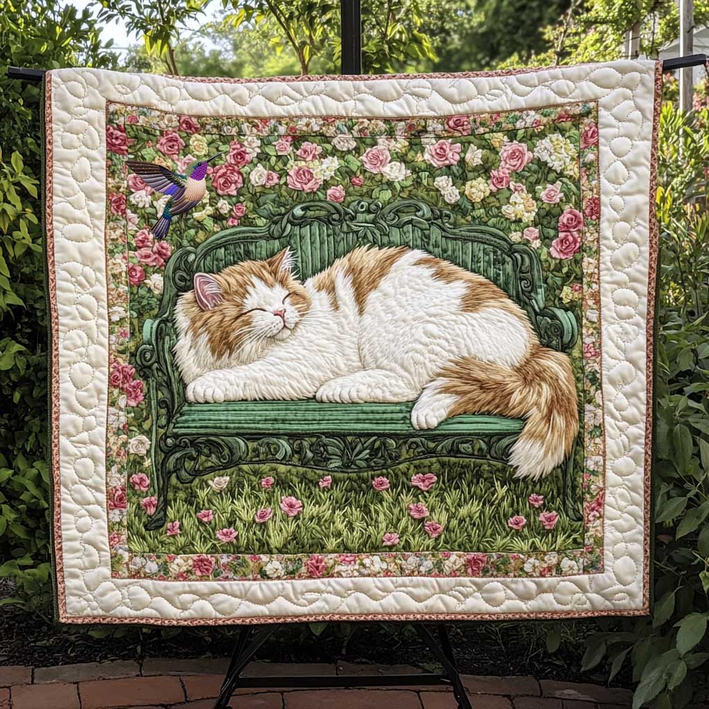 Cat Sleeping Beauty WP0810010CL Quilt