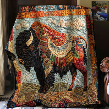 Bison Native American WJ2712001CL Quilt