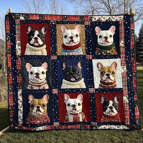 Winter French Bulldog WJ2711029CL Quilt