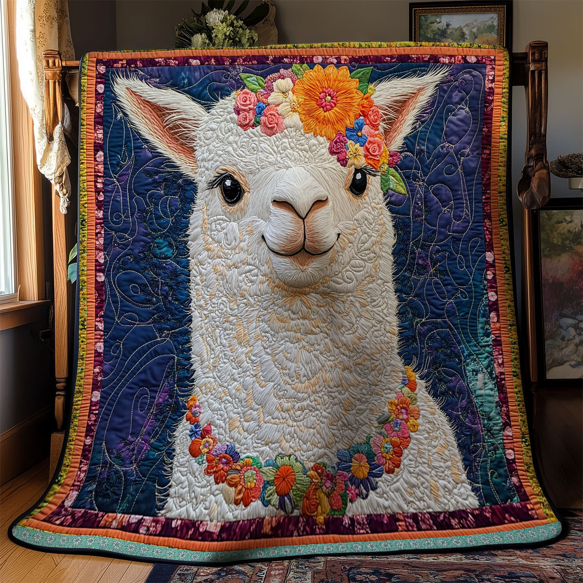 Alpaca Portrait WX0612003CL Quilt