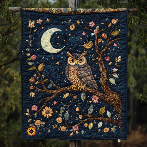 Beautiful Night Owl  YR2312050CL Quilt