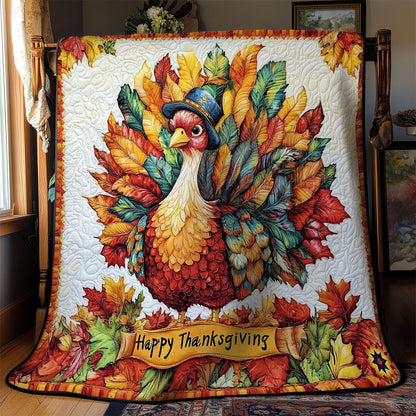 Thanksgiving Festival Turkey WY1811042CL Quilt