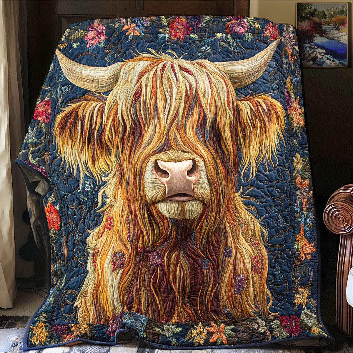 Highland Cow WX0601018CL Quilt