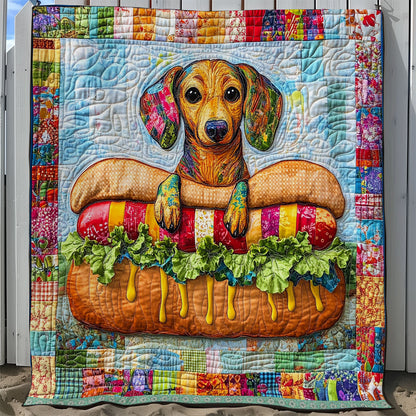 Playful Dachshund XB0703018CL Quilt