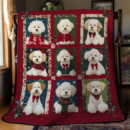 Merry Bichon Frise WN0512013CL Quilt