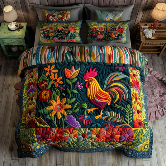 Vibrant Chicken WX0201077CL Duvet Cover Set