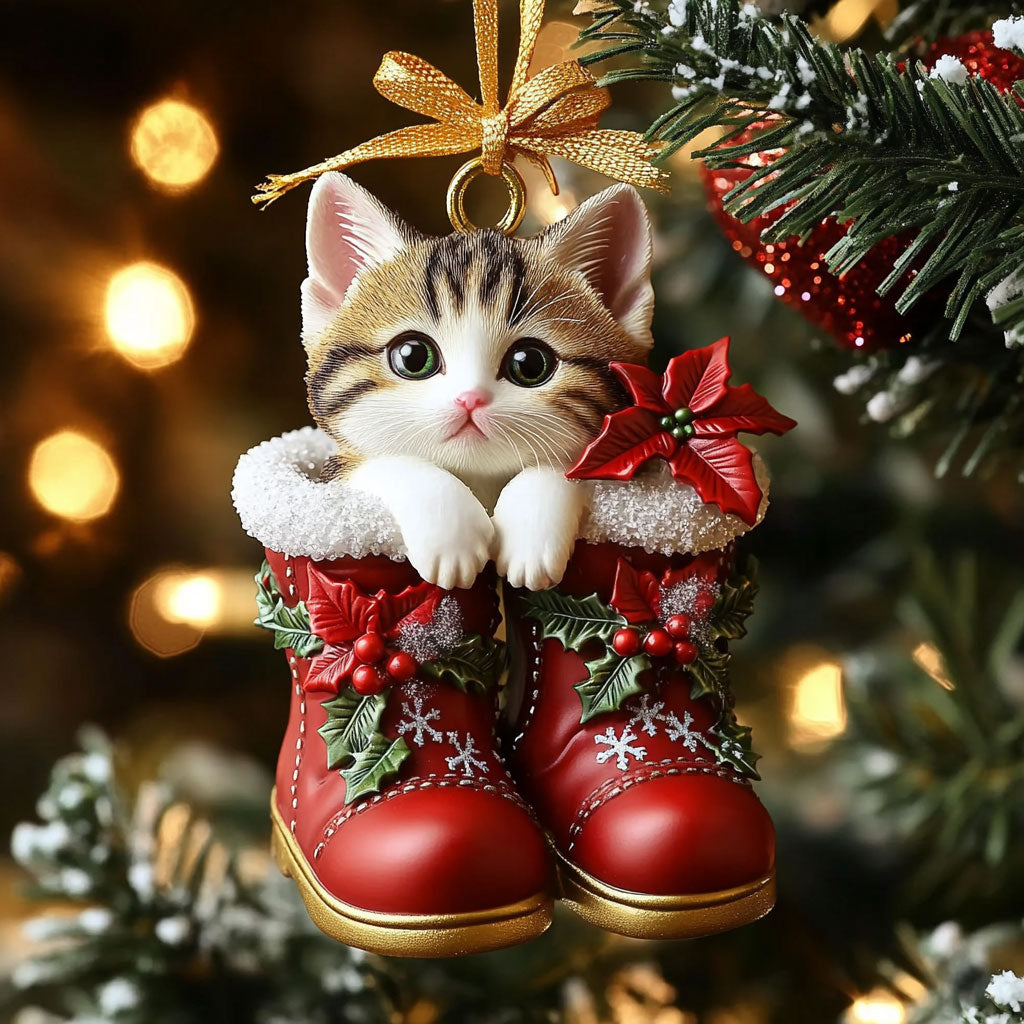 Christmas Star Cat WN0811038CL Christmas Ornament