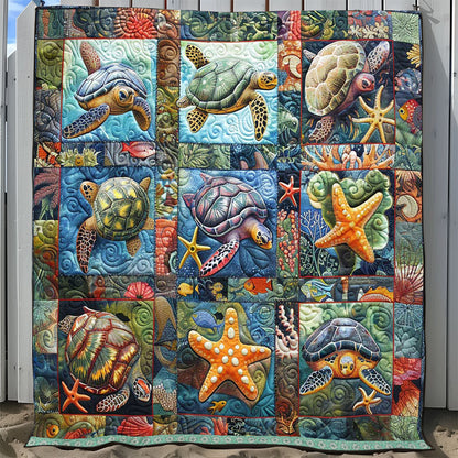 Starfish Turtle Collection WP0409044CL Quilt