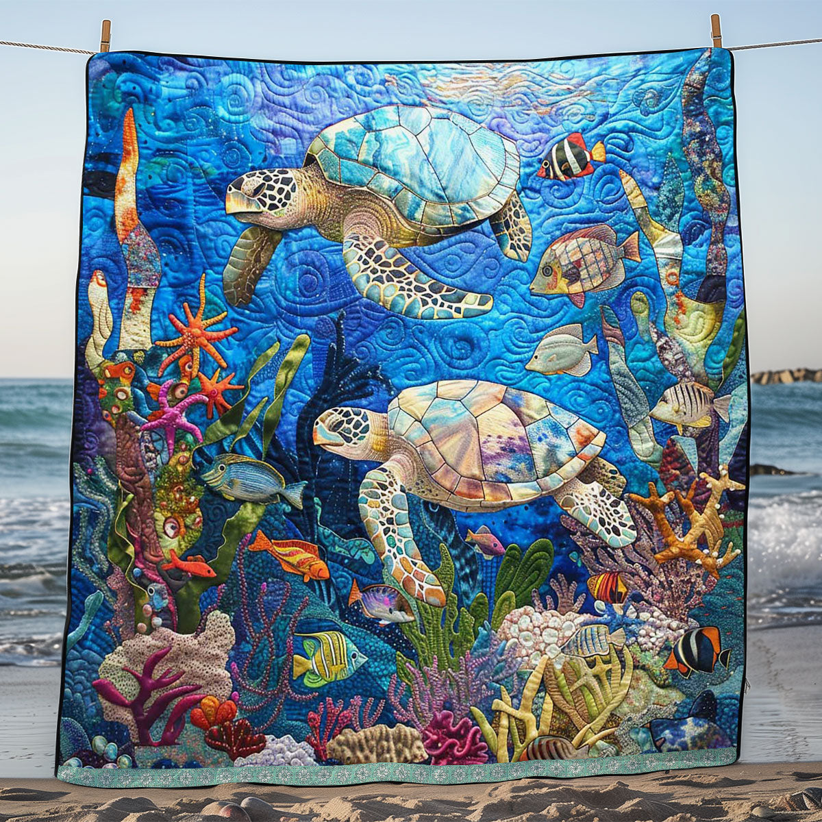 Sea Turtle WJ1909016CL Quilt