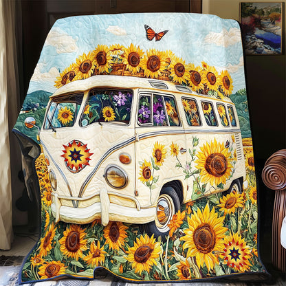 Van Sunflower WY2211023CL Quilt