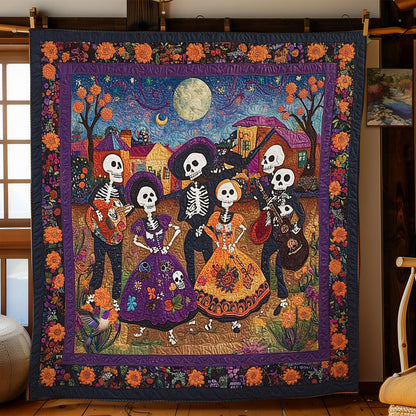 Day Of The Dead Village Fiesta WN2610083CL Quilt
