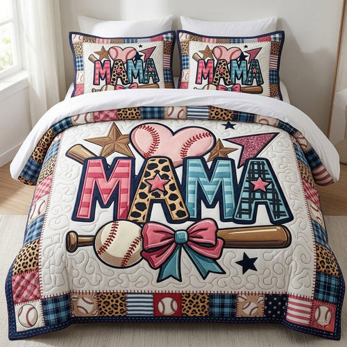 Baseball Mom Heart WN0304007CL Duvet Cover Set