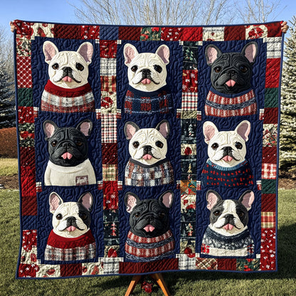 Winter French Bulldog WJ0511027CL Quilt