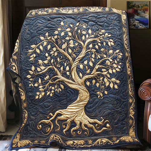 Gold Tree Of Life WY2312032CL Quilt